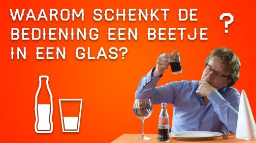 Zit je ergens in een cafeetje of restaurant en bestel je een drankje en dan schenkt de bediening het glas altijd halfvol. Waarom is dat toch?